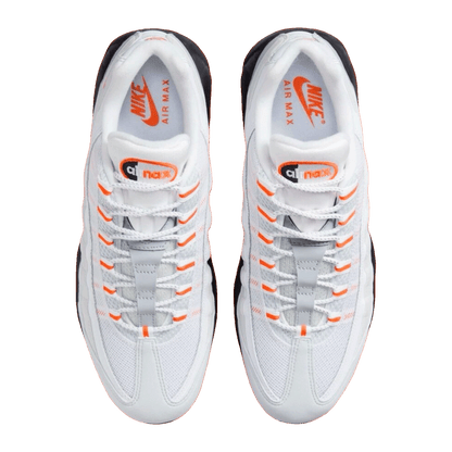 Nike Air Max 95 Wolf Grey Safety Orange Pure Platinum Oben