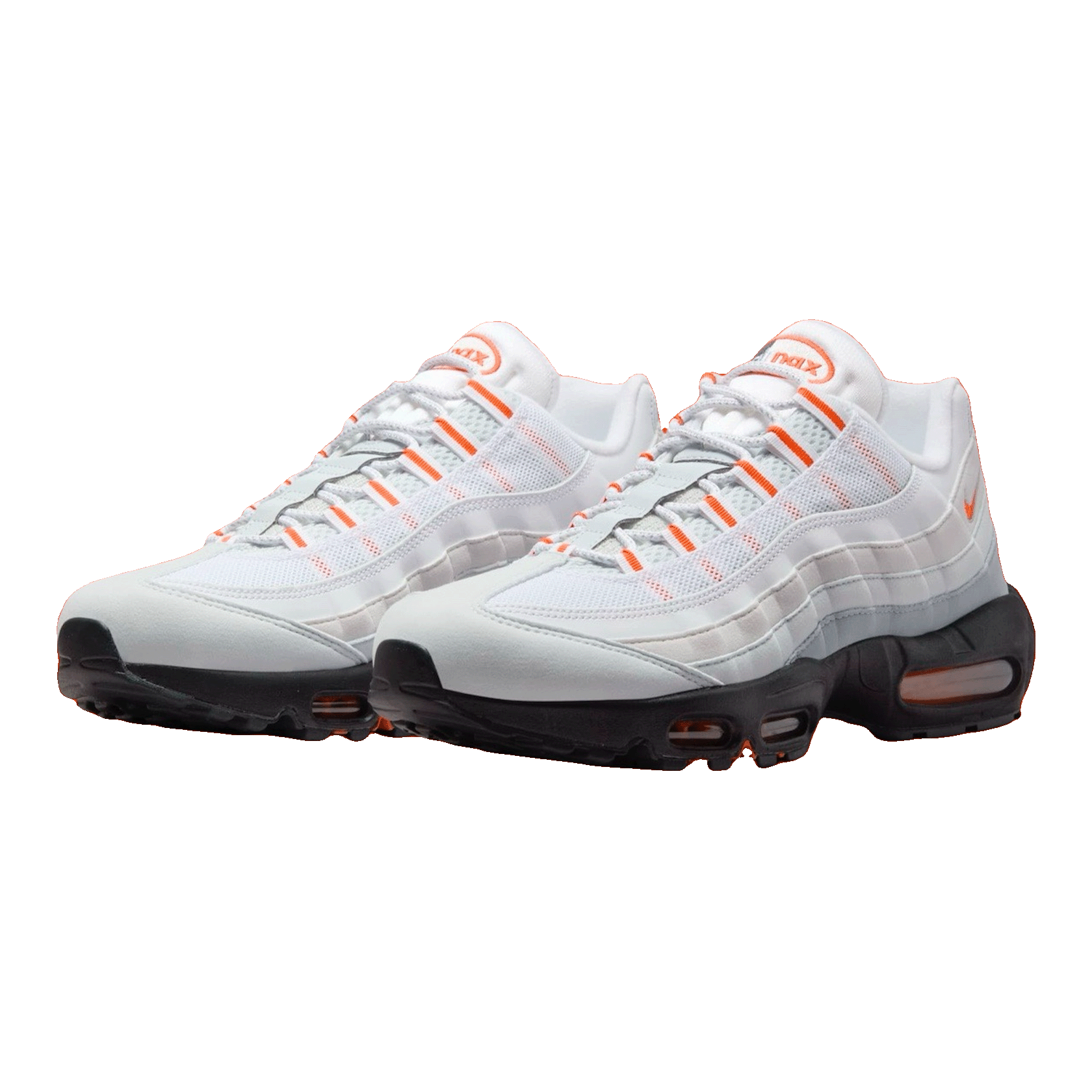Nike Air Max 95 Wolf Grey Safety Orange Pure Platinum Side