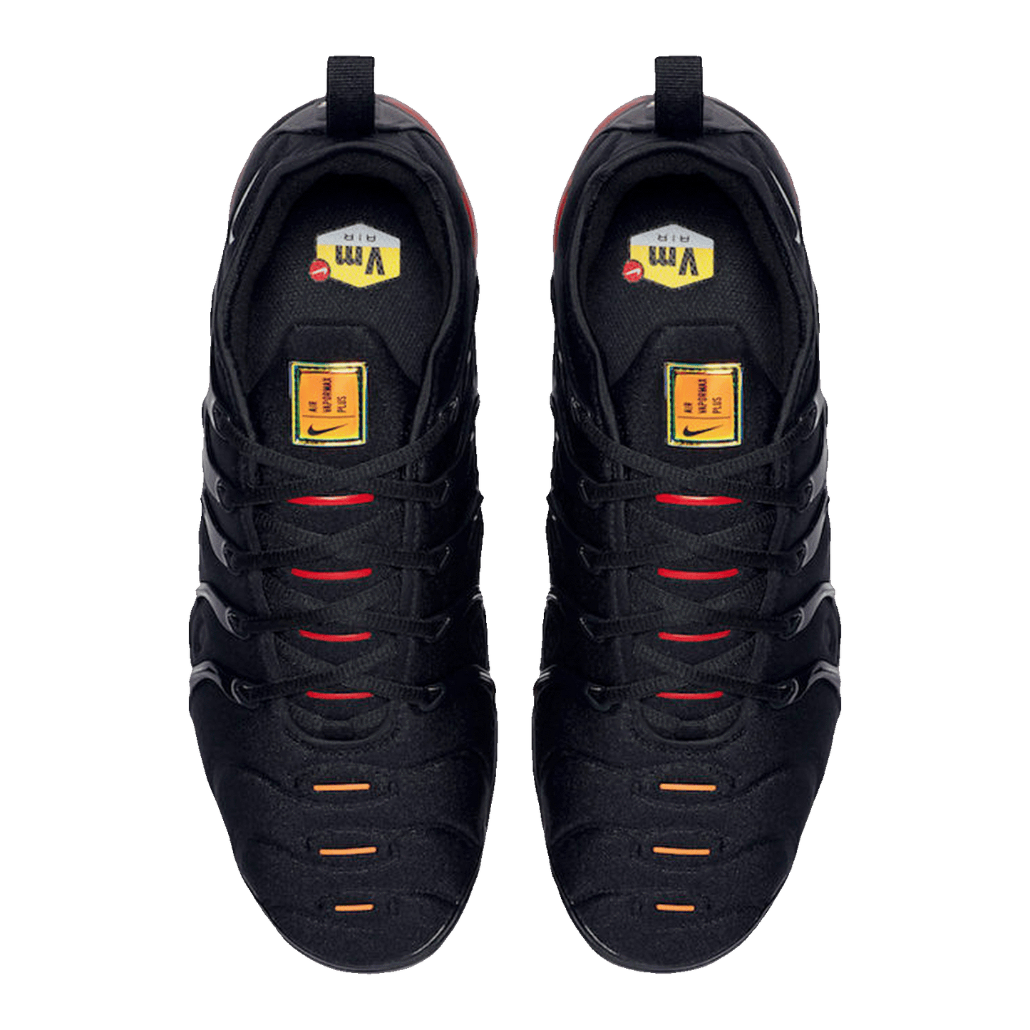 Nike Air VaporMax Plus Black Light Smoke Grey Magma Orange Oben