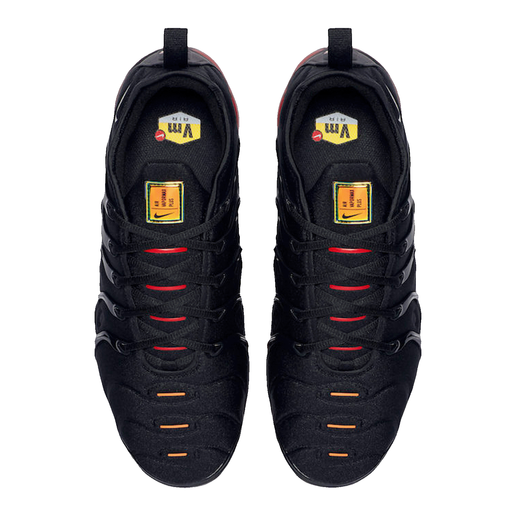 Nike Air VaporMax Plus Black Light Smoke Grey Magma Orange Oben