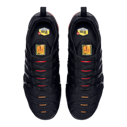 Nike Air VaporMax Plus Black Light Smoke Grey Magma Orange Oben