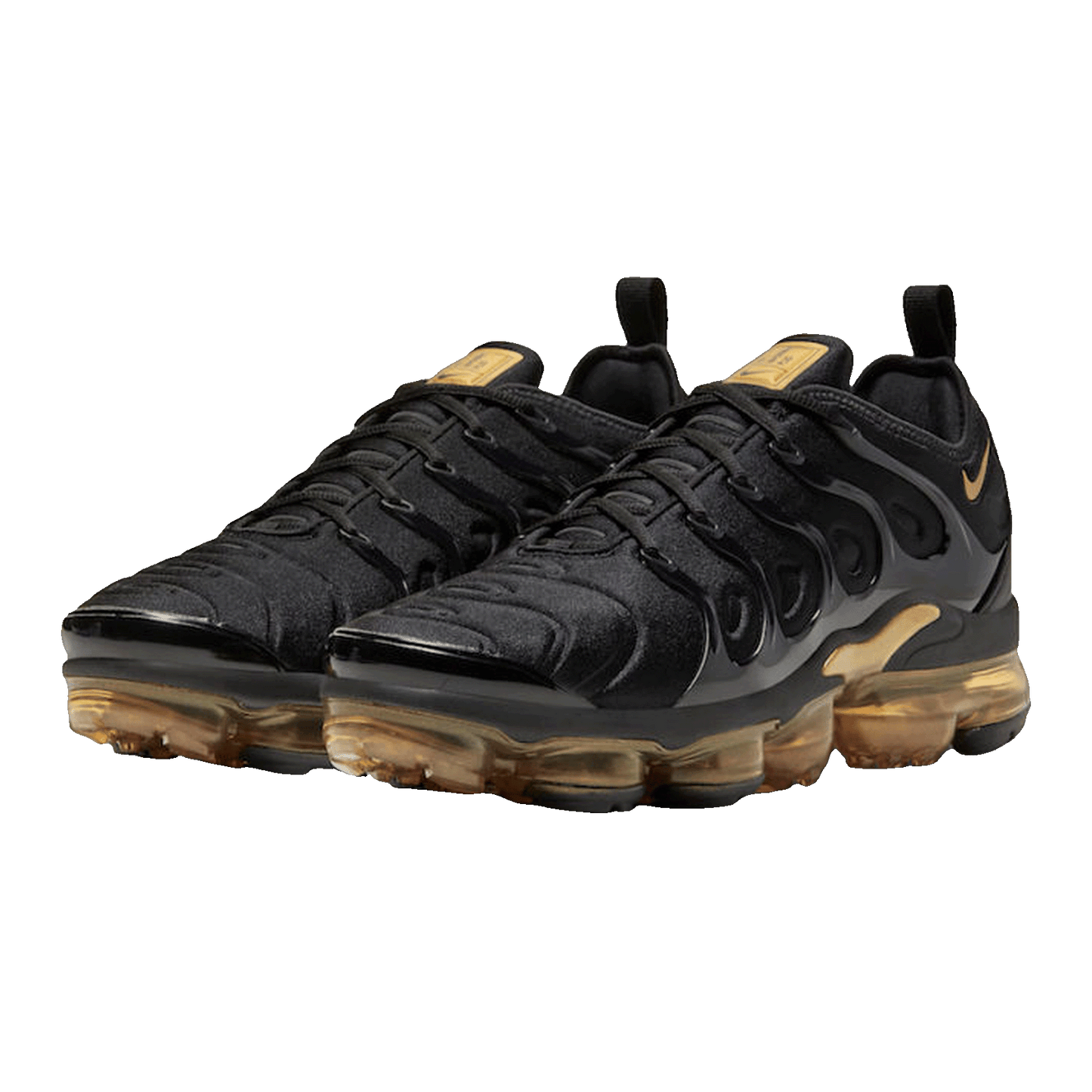 Nike Air VaporMax Plus Black Metallic Gold Side CW7299-001