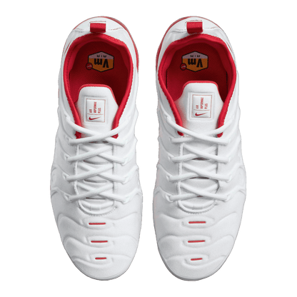 Nike Air VaporMax Plus White Red Oben