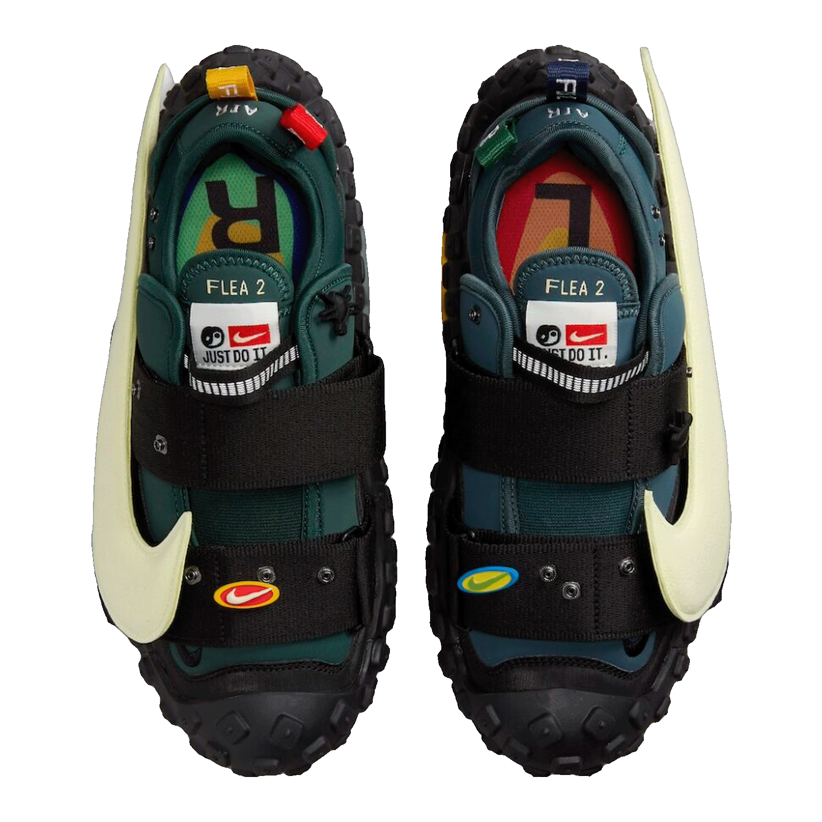 Nike CPFM Air Flea 2 Cactus Plant Flea Market Faded Spruce Oben