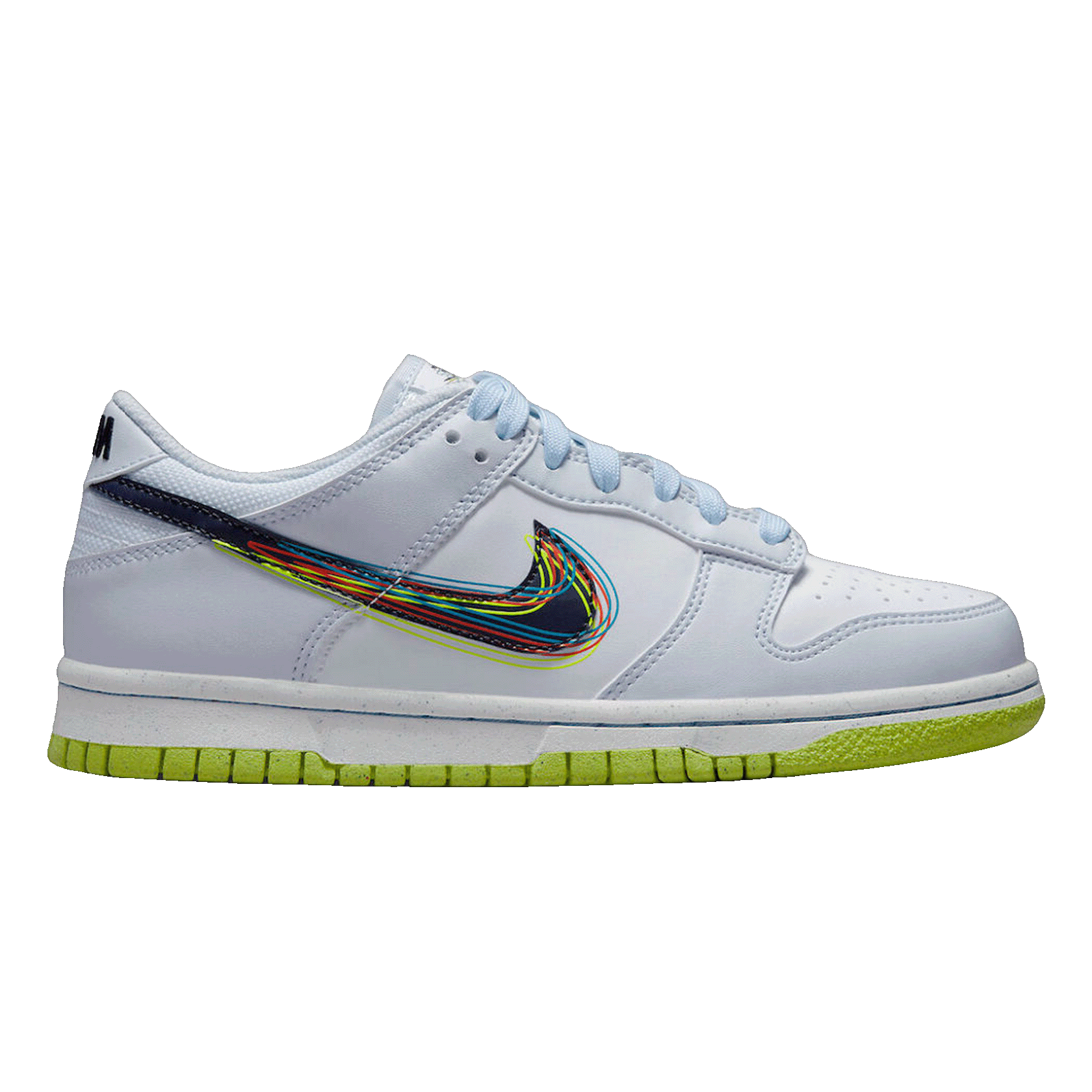 Nike Dunk Low 3D Swoosh Grey (GS) DV3478-100