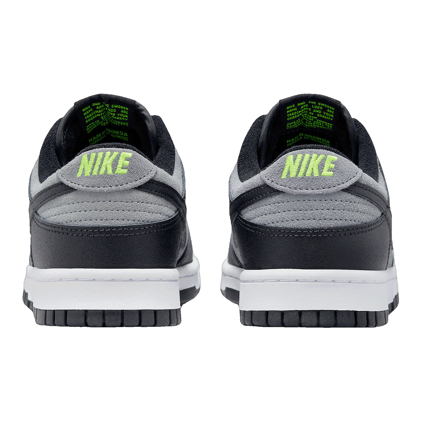 Nike Dunk Low Black Cool Grey Volt Mini Swoosh FQ2205-001