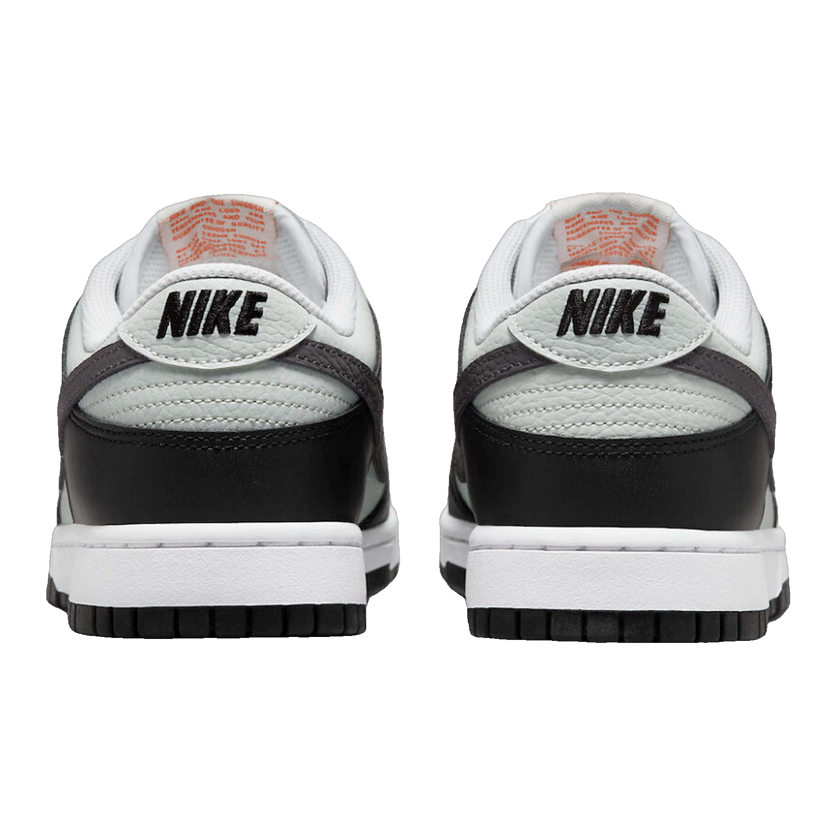 Nike Dunk Low Black Total Orange Mini Swoosh FN7808-001