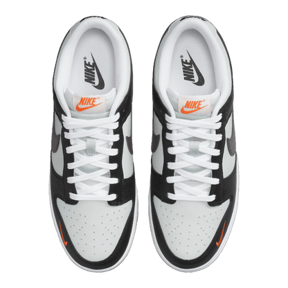 Nike Dunk Low Black Total Orange Mini Swoosh FN7808-001