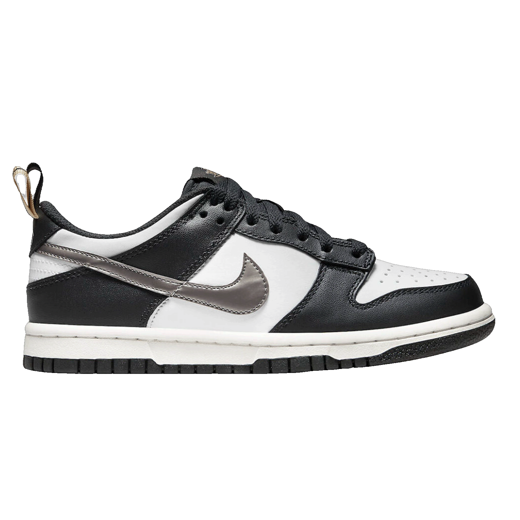 Nike Dunk Low Black White Metallic (GS) DH9764-001