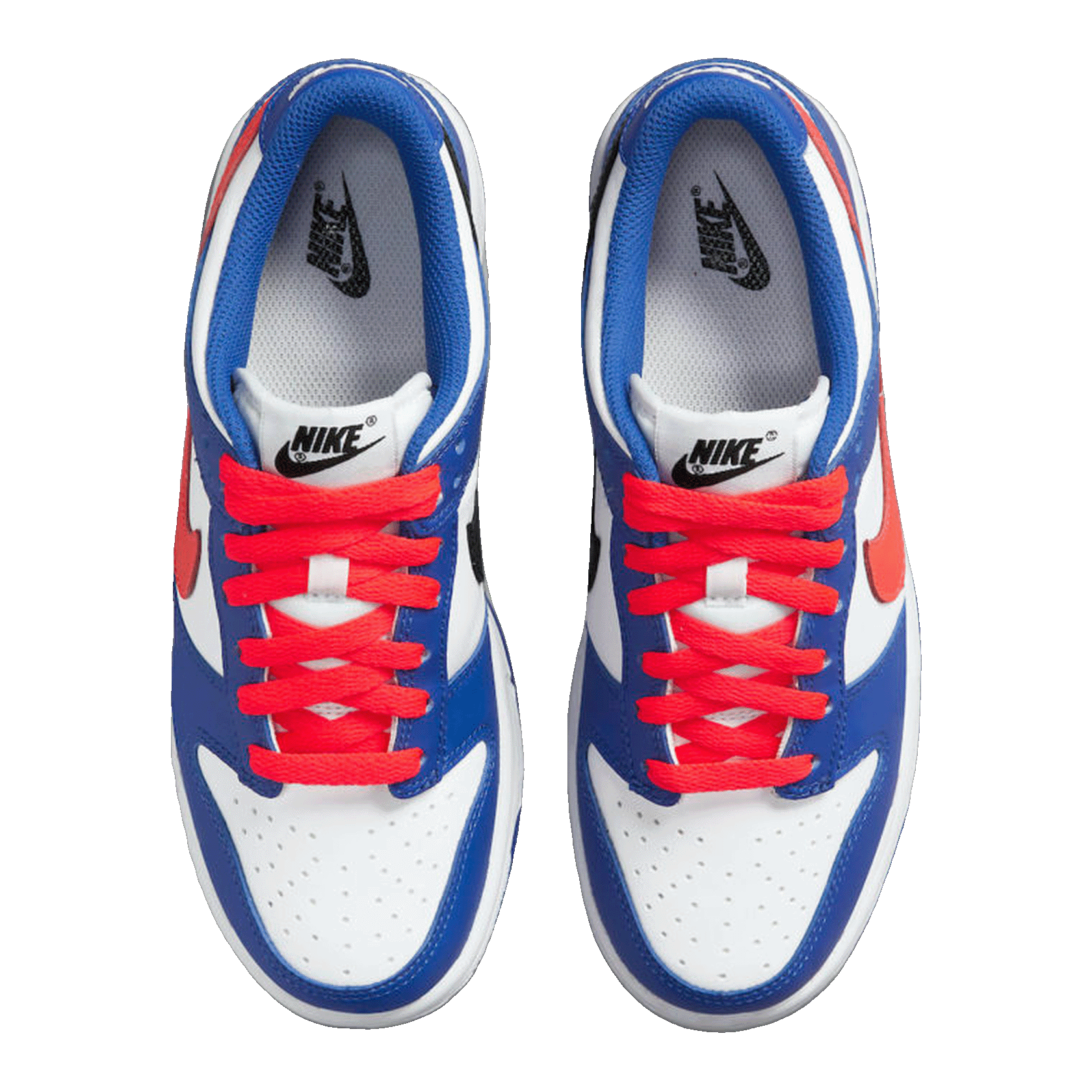 Nike Dunk Low Bright Crimson Game Royal (GS) Oben CW1590-104