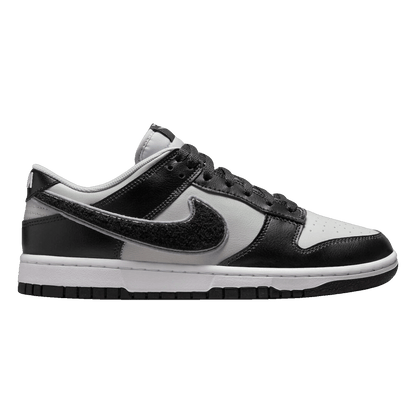 Nike Dunk Low Chenille Swoosh Black Grey DQ7683-001