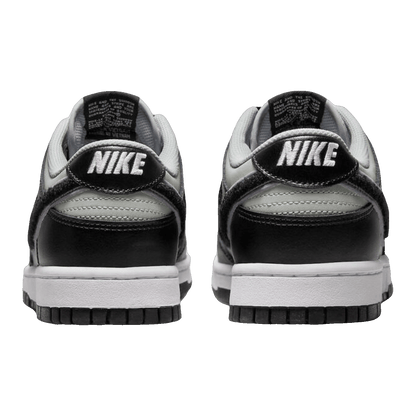 Nike Dunk Low Chenille Swoosh Black Grey DQ7683-001