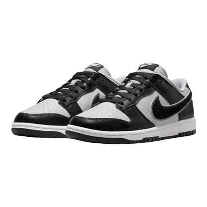 Nike Dunk Low Chenille Swoosh Black Grey DQ7683-001