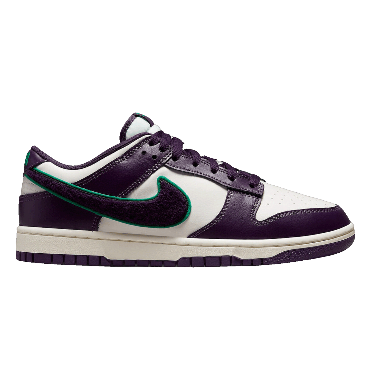 Nike Dunk Low Chenille Swoosh Sail Grand Purple DQ7683-100