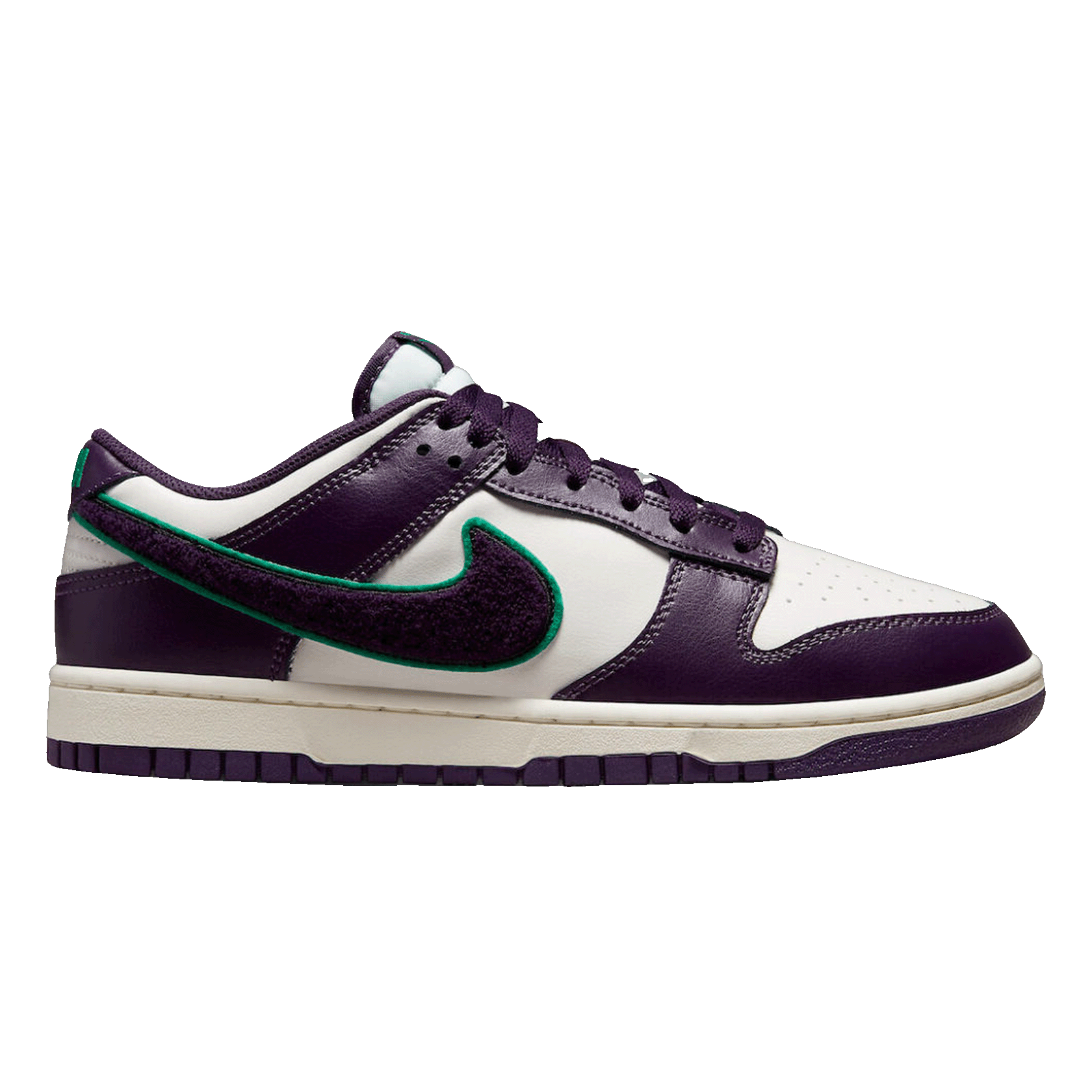 Nike Dunk Low Chenille Swoosh Sail Grand Purple DQ7683-100