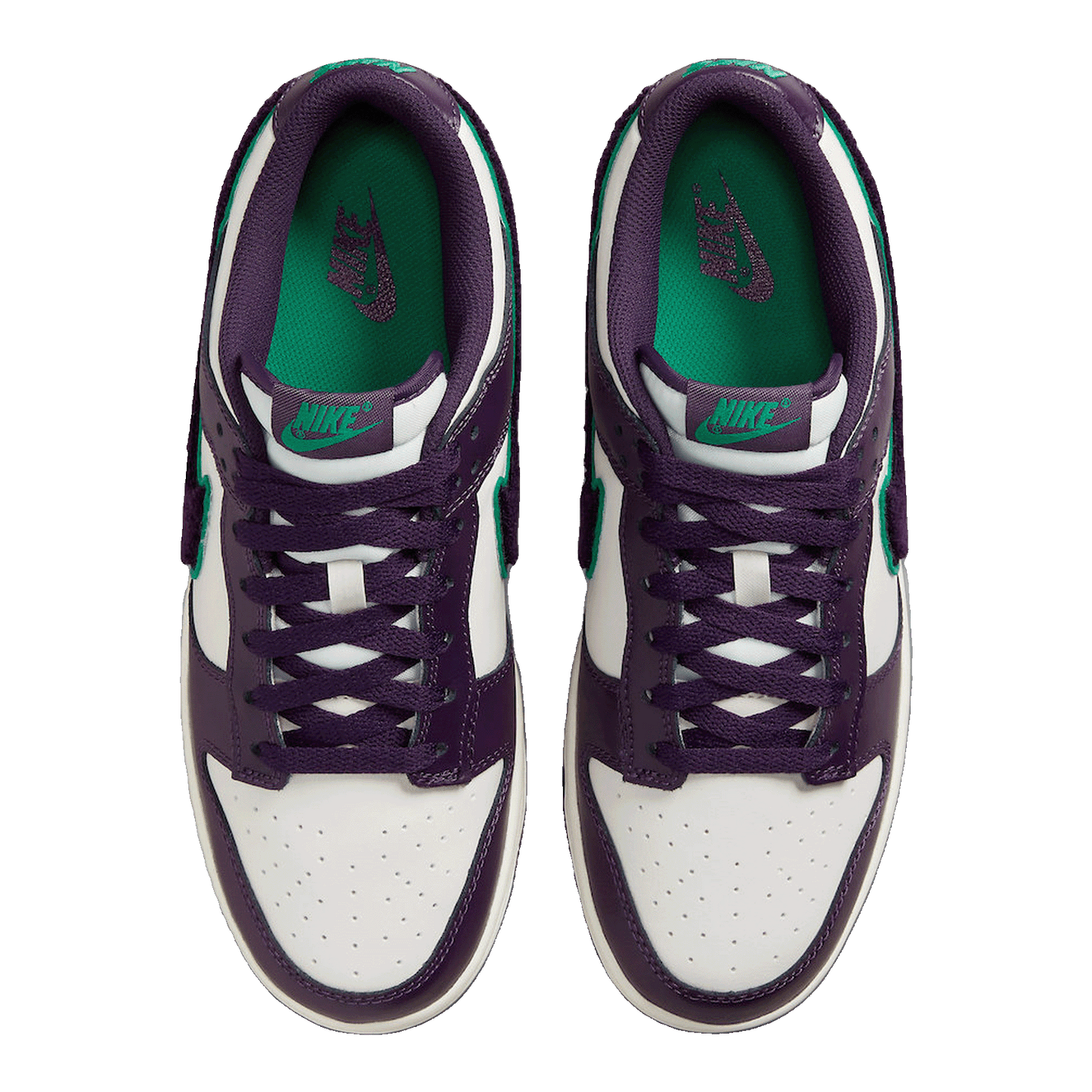 Nike Dunk Low Chenille Swoosh Sail Grand Purple DQ7683-100