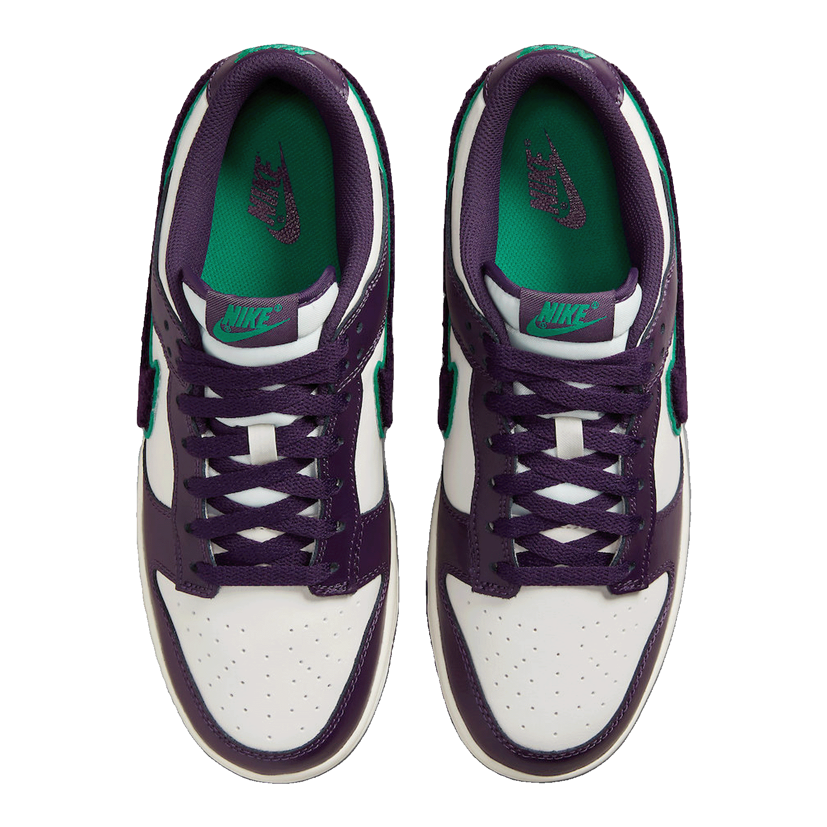 Nike Dunk Low Chenille Swoosh Sail Grand Purple DQ7683-100