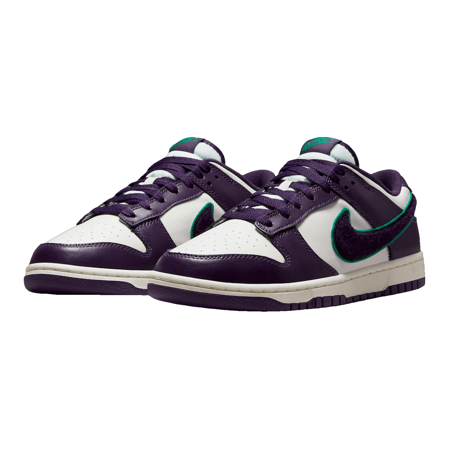Nike Dunk Low Chenille Swoosh Sail Grand Purple DQ7683-100