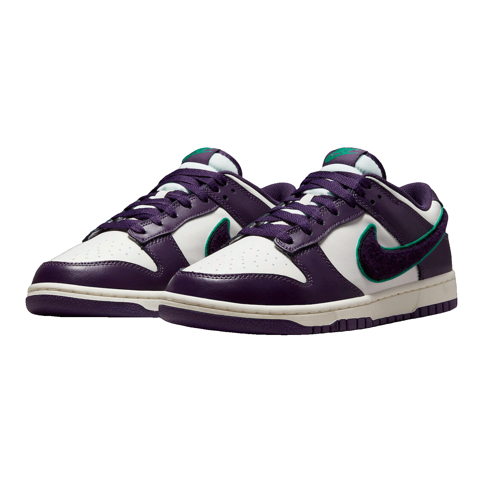 Nike Dunk Low Chenille Swoosh Sail Grand Purple DQ7683-100
