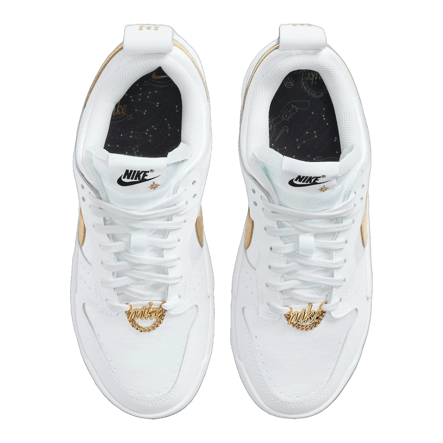 Nike Dunk Low Disrupt White Metallic Gold (W) DD9676-100