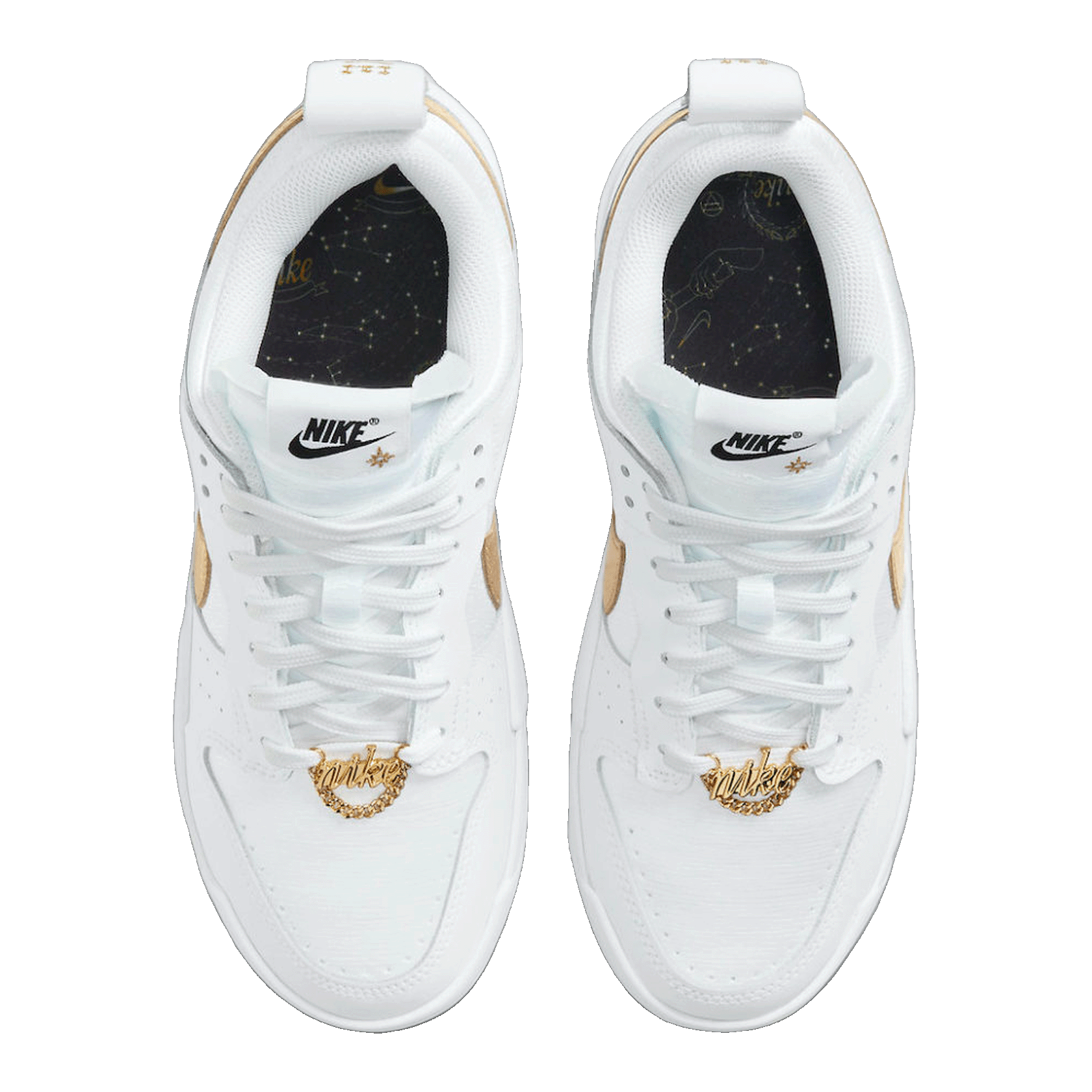 Nike Dunk Low Disrupt White Metallic Gold (W) DD9676-100