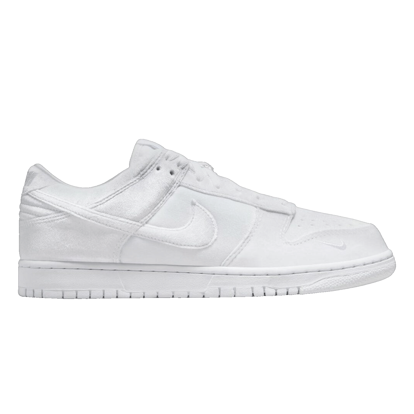 Nike Dunk Low Dover Street Market Triple White Velvet DH2686-100