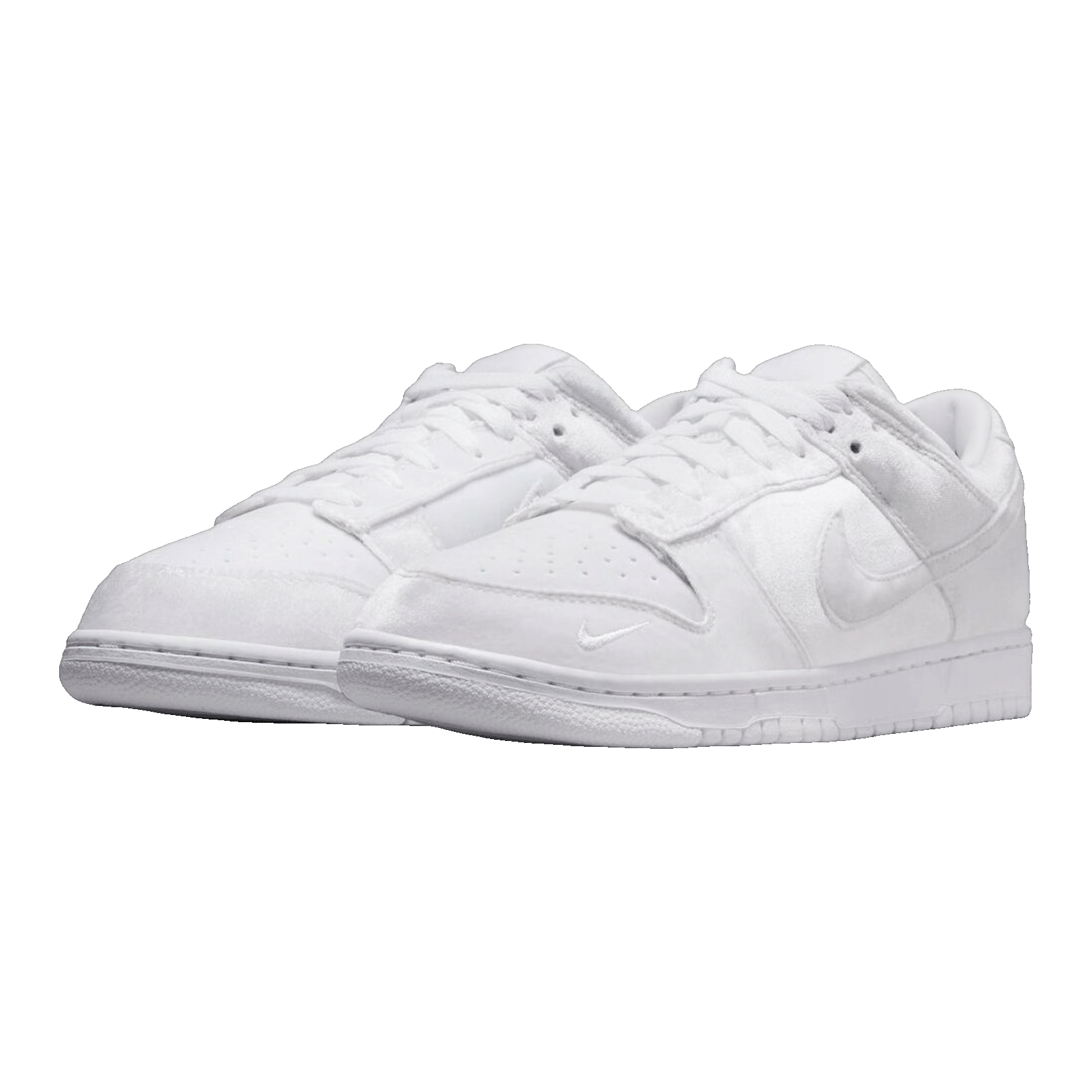 Nike Dunk Low Dover Street Market Triple White Velvet DH2686-100