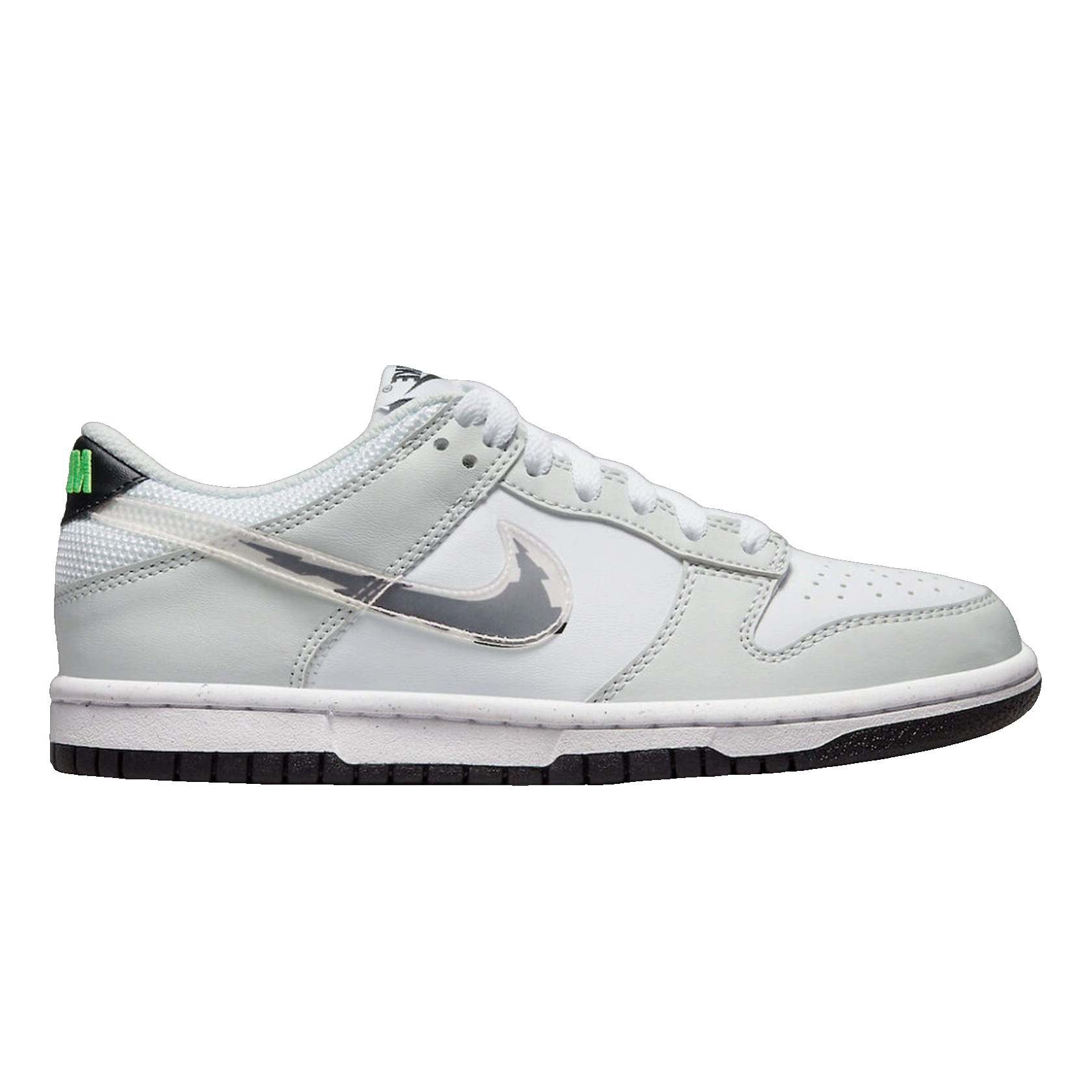 Nike Dunk Low Glitch Swoosh White Grey (GS) DV3033-001
