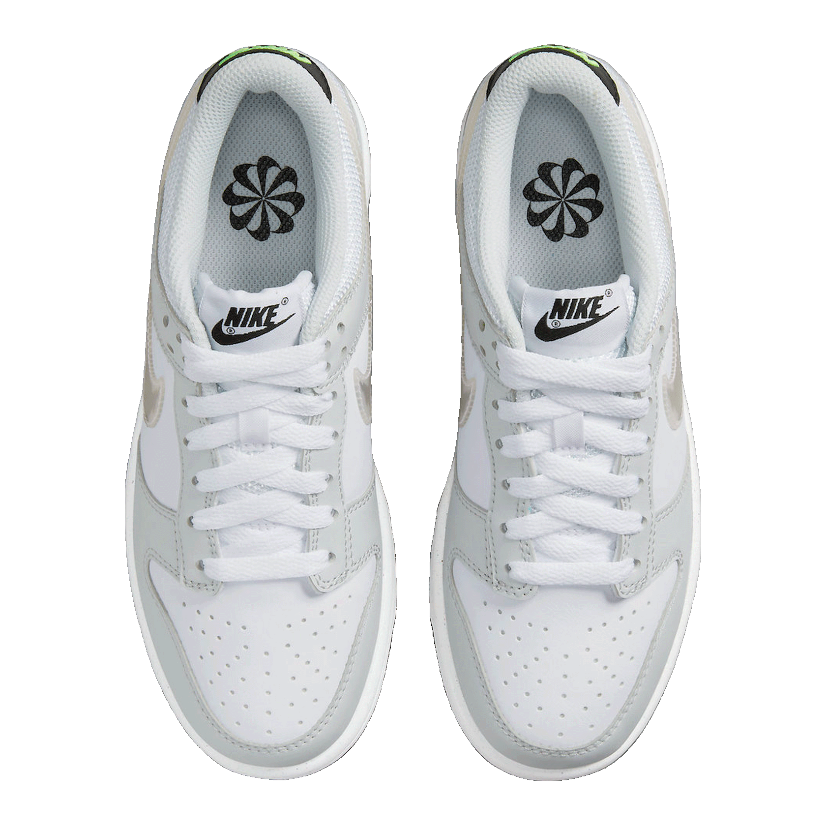 Nike Dunk Low Glitch Swoosh White Grey (GS) DV3033-001