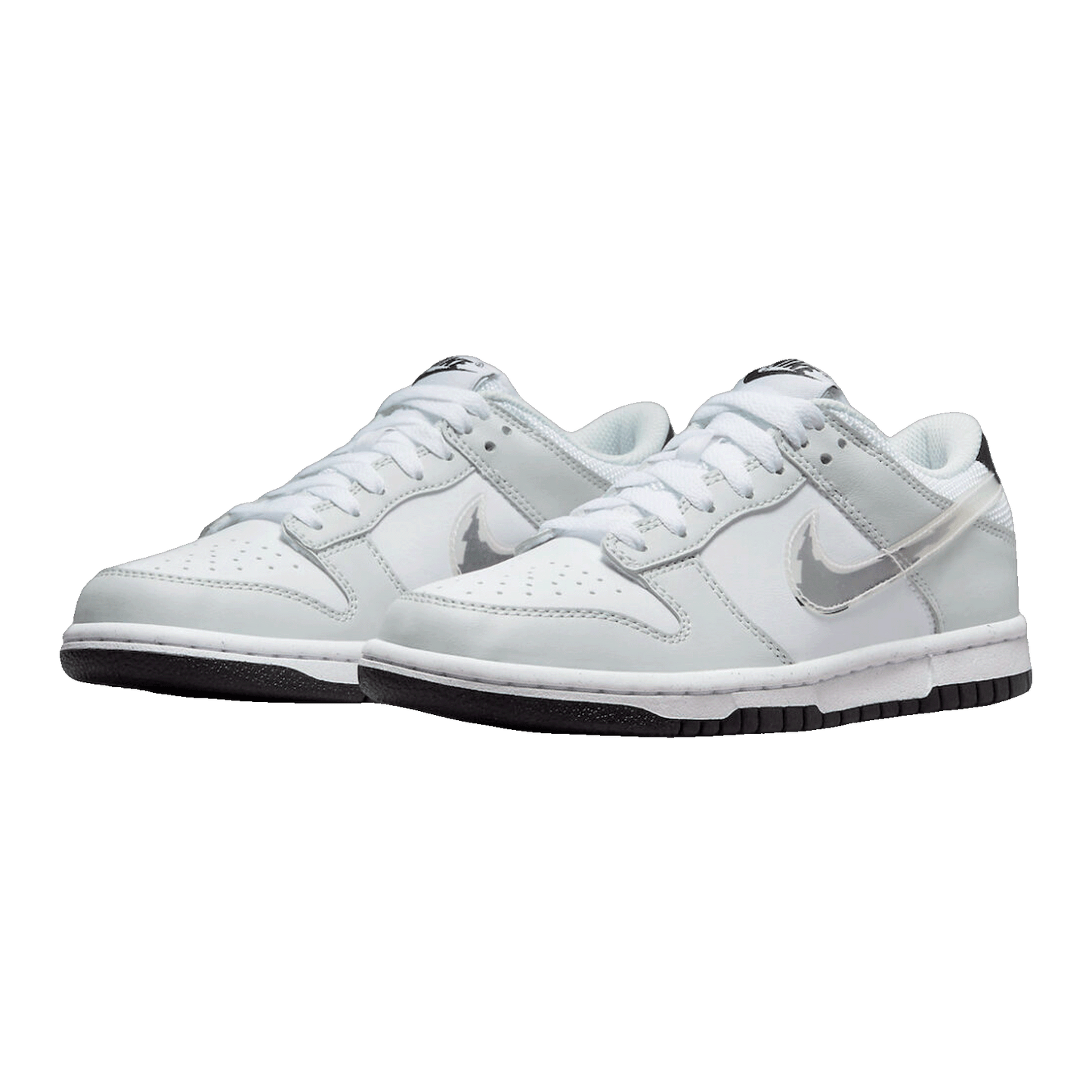 Nike Dunk Low Glitch Swoosh White Grey (GS) DV3033-001