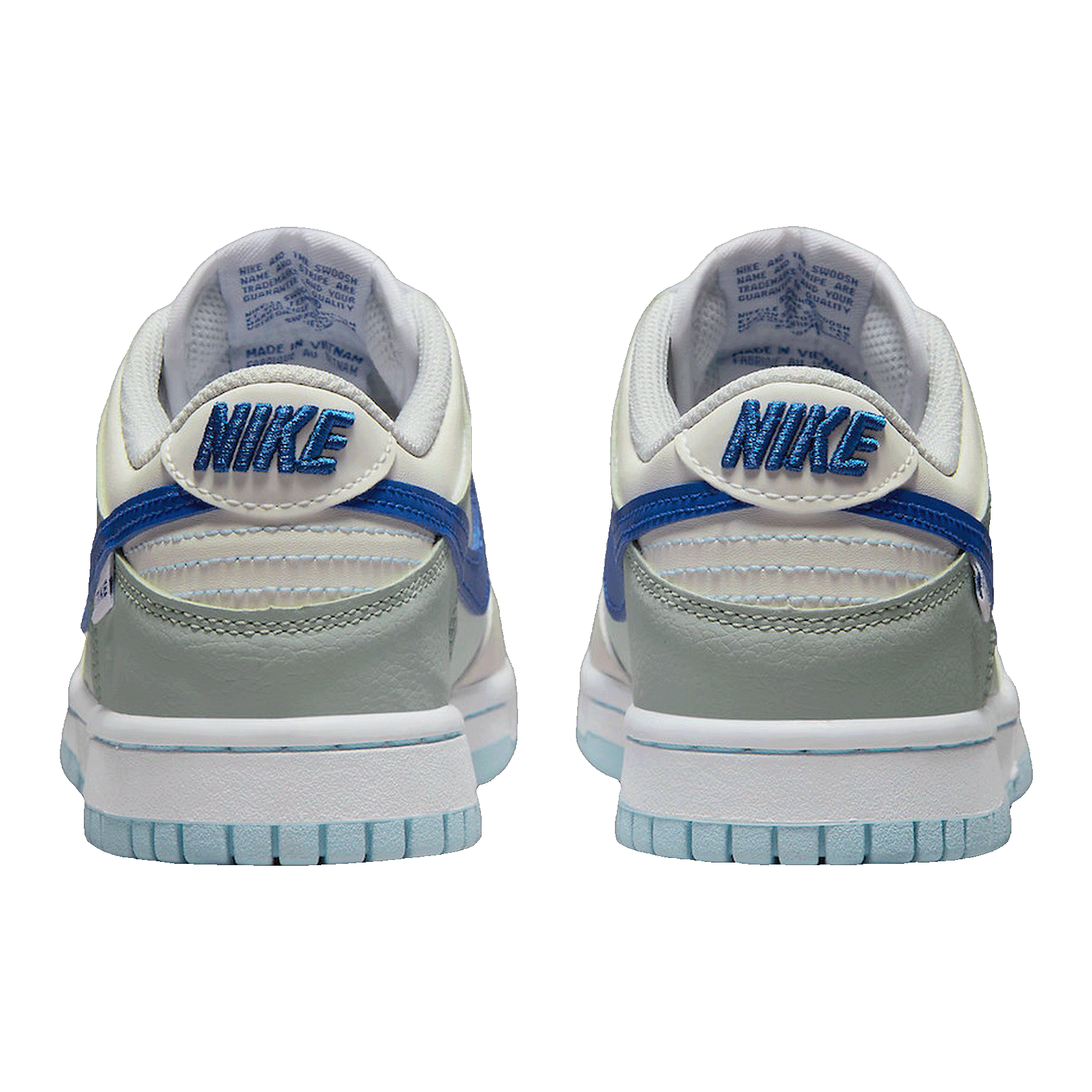 Nike Dunk Low Ivory Hyper Royal (GS) Back FB1843-141