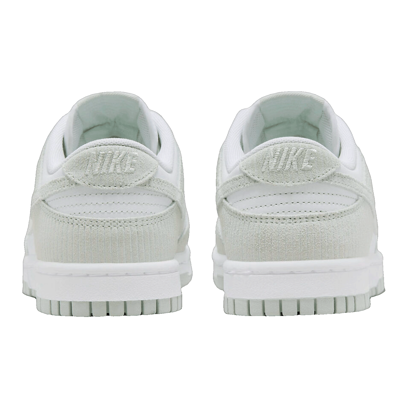 Nike Dunk Low Light Silver Corduroy (W) Back FN7658-100