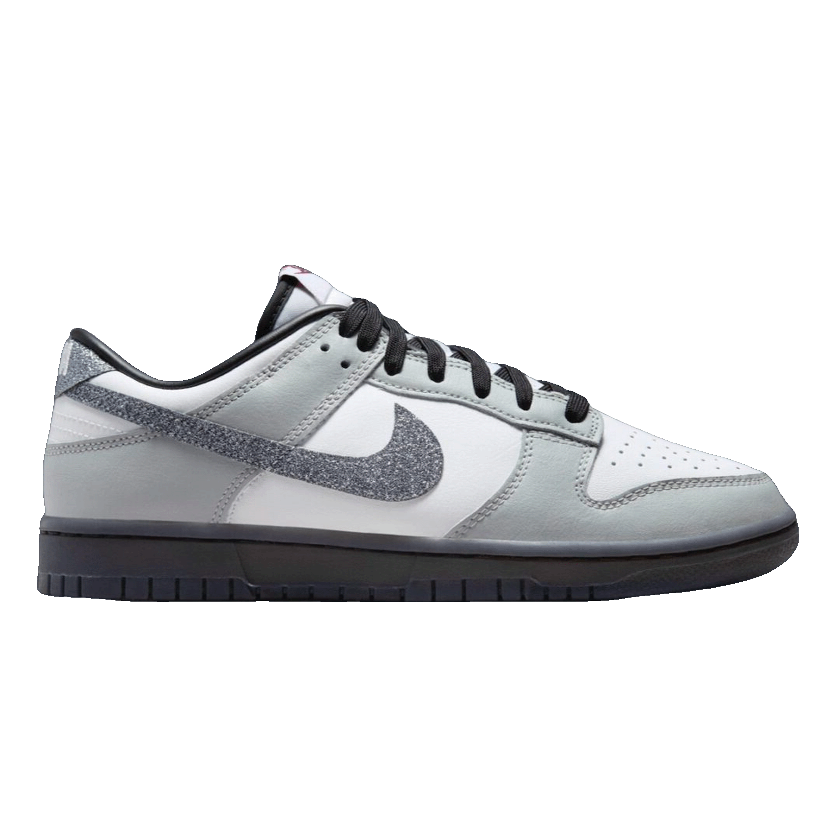 Nike Dunk Low LX Glitter Swoosh White Light Smoke Grey (W) HQ3462-191