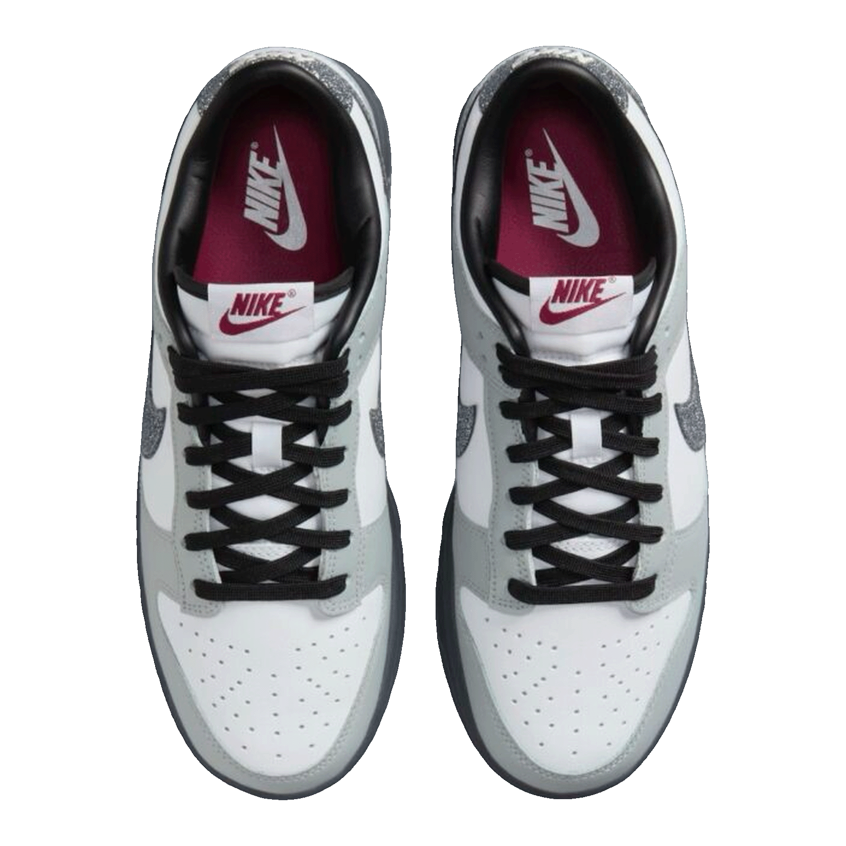 Nike Dunk Low LX Glitter Swoosh White Light Smoke Grey (W) HQ3462-191