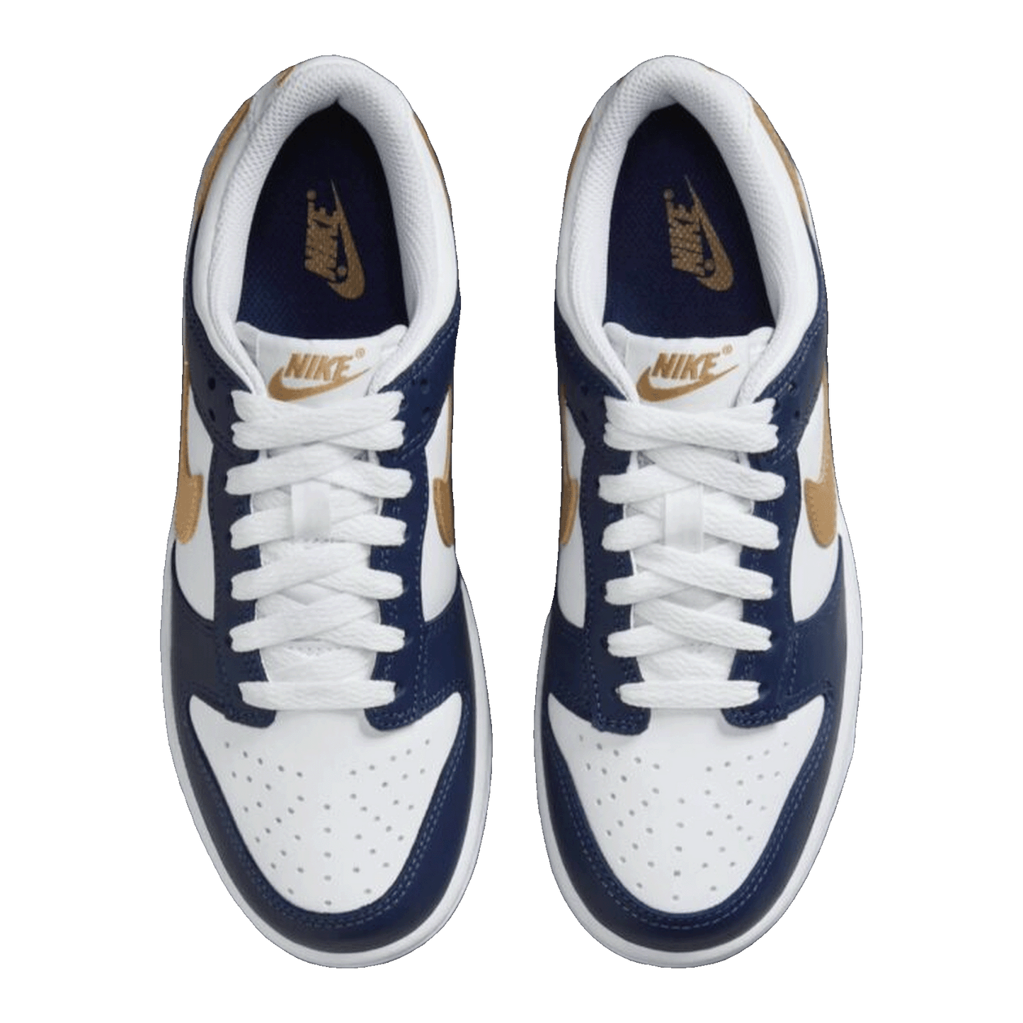 Nike Dunk Low Midnight Navy Wheat (GS) Oben FB9109-111
