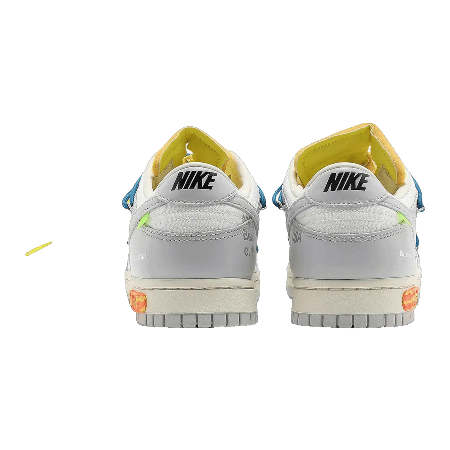 Nike Dunk Low Off-White Lot 10 Back DM1602-112