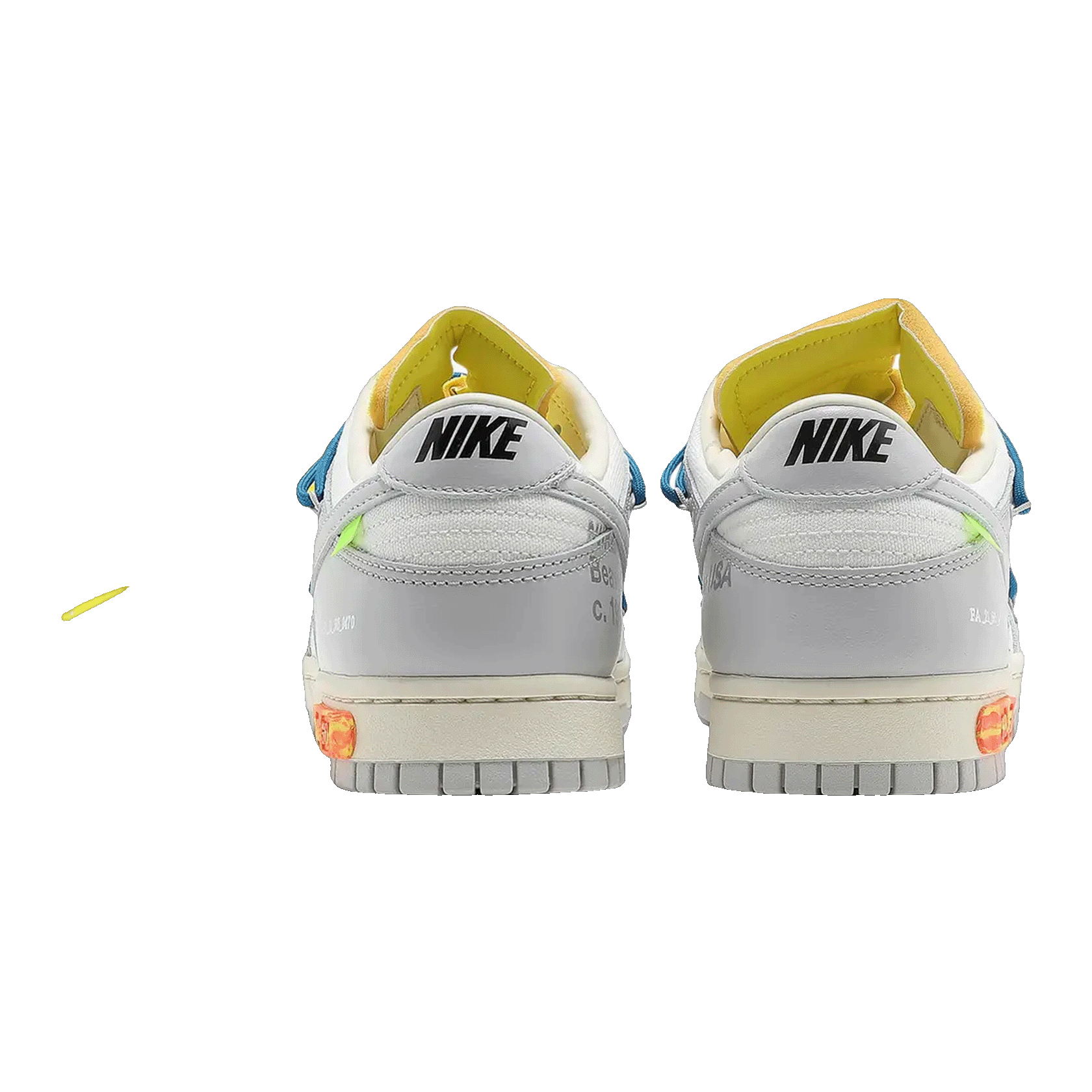 Nike Dunk Low Off-White Lot 10 Back DM1602-112