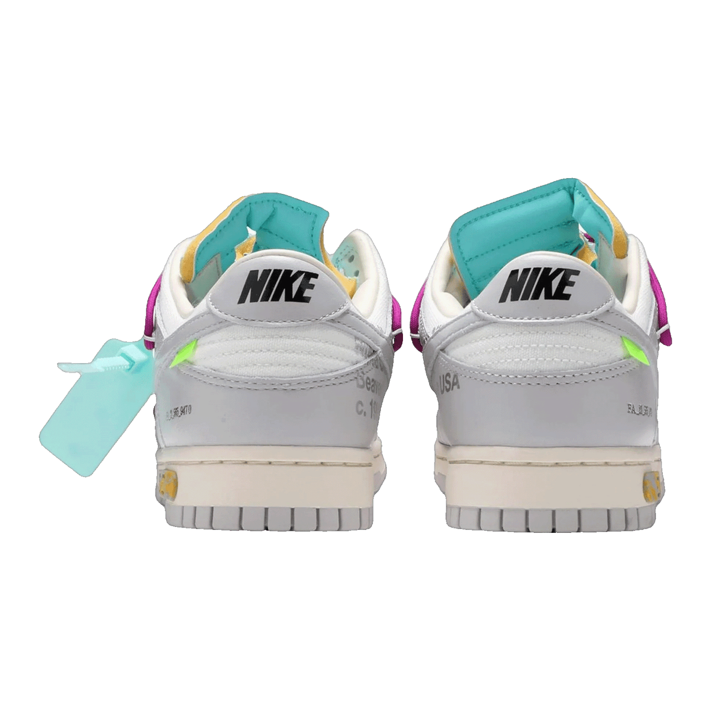 Nike Dunk Low Off-White Lot 21 Back DM1602-100