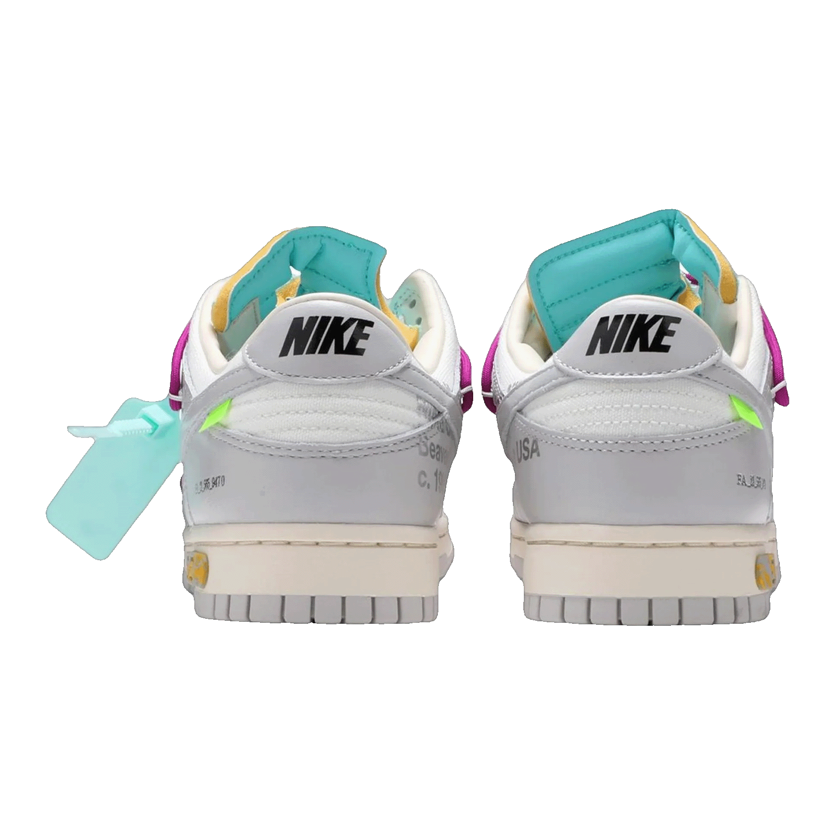 Nike Dunk Low Off-White Lot 21 Back DM1602-100