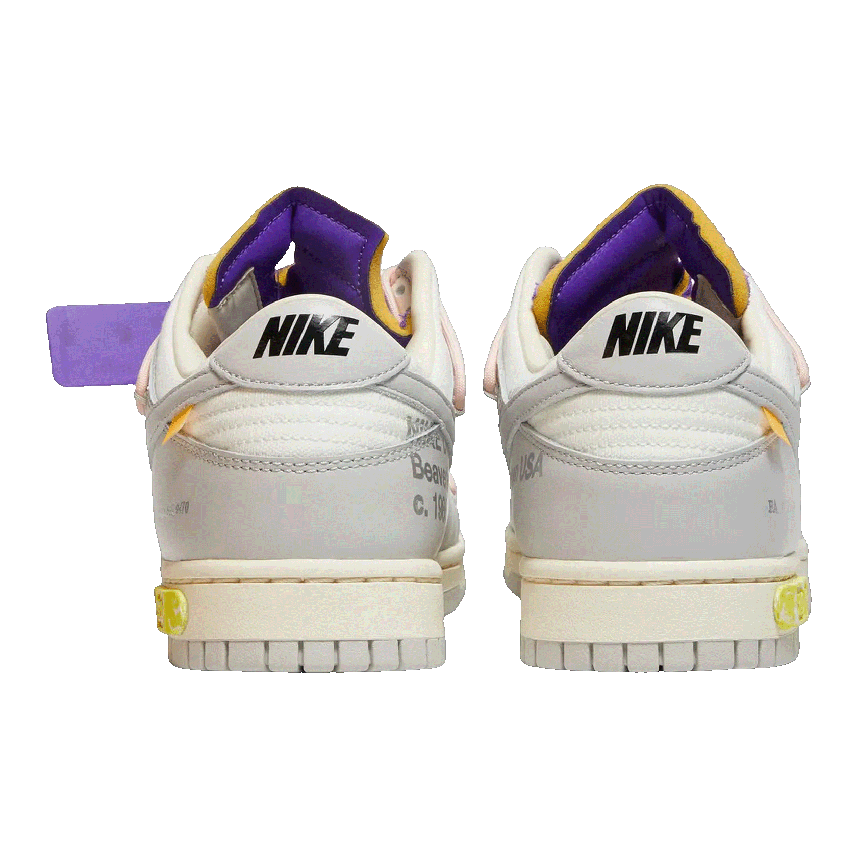 Nike Dunk Low Off-White Lot 24 Back DM1602-119