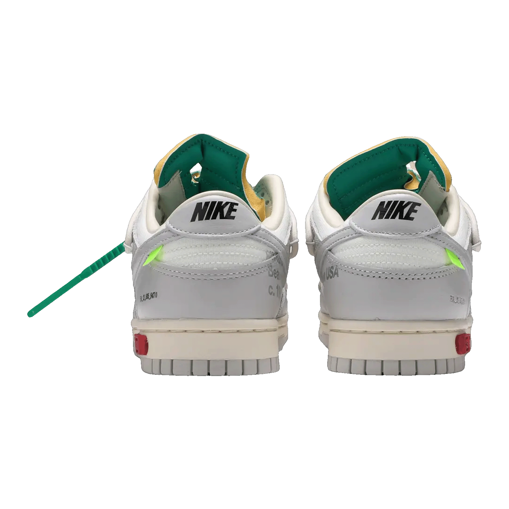 Nike Dunk Low Off-White Lot 25 Back DM1602-121