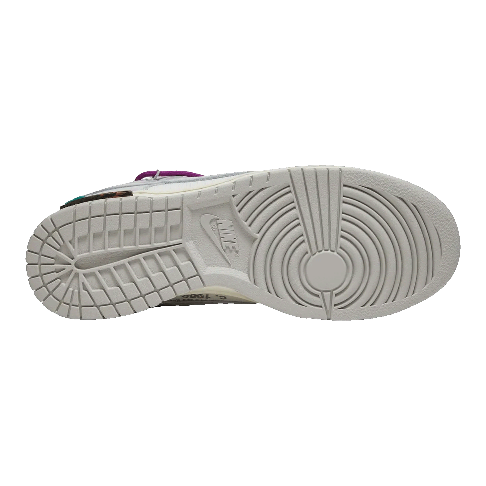 Nike Dunk Low Off-White Lot 28 Sohle DM1602-111