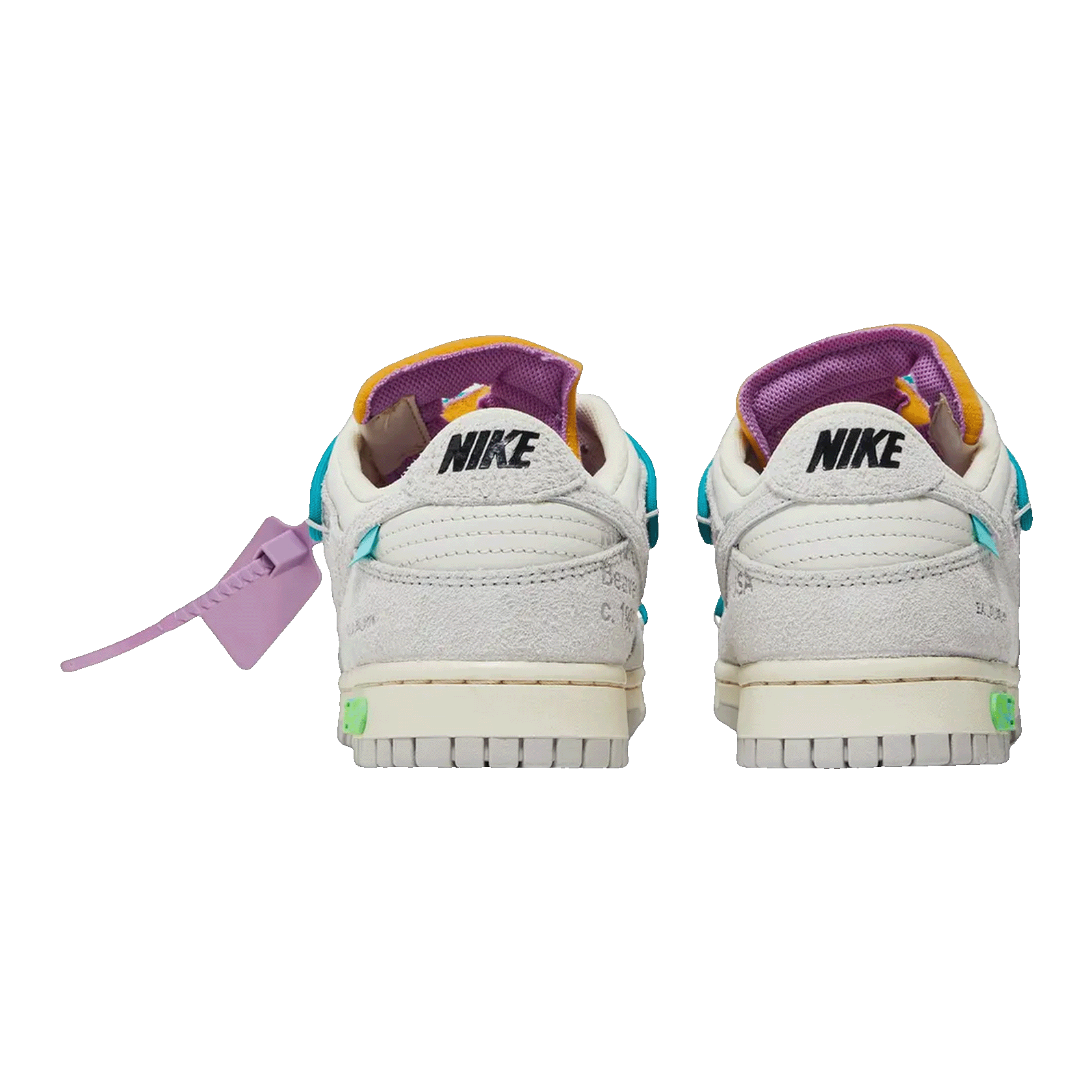 Nike Dunk Low Off-White Lot 36 Back DJ0950-107