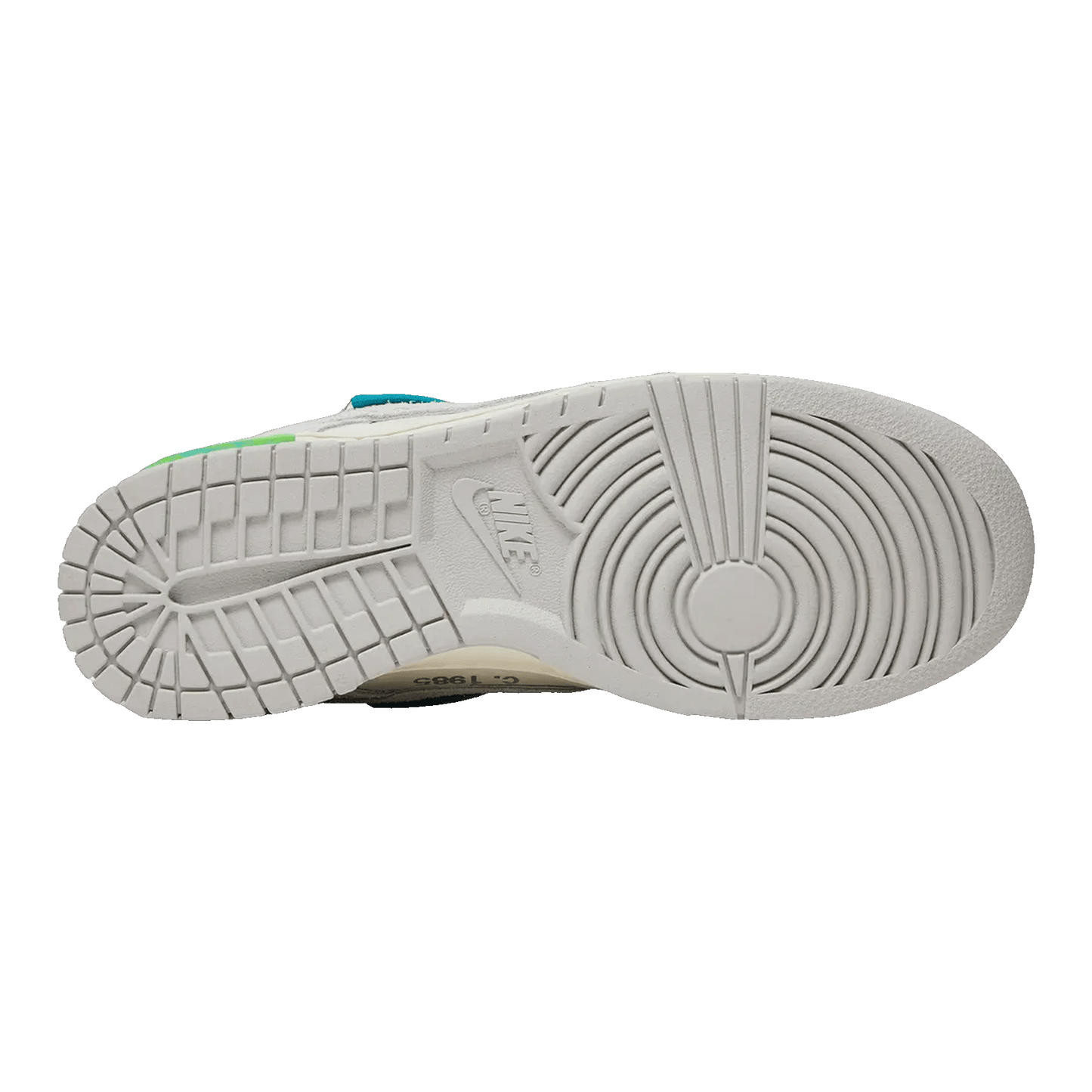 Nike Dunk Low Off-White Lot 36 Sohle DJ0950-107