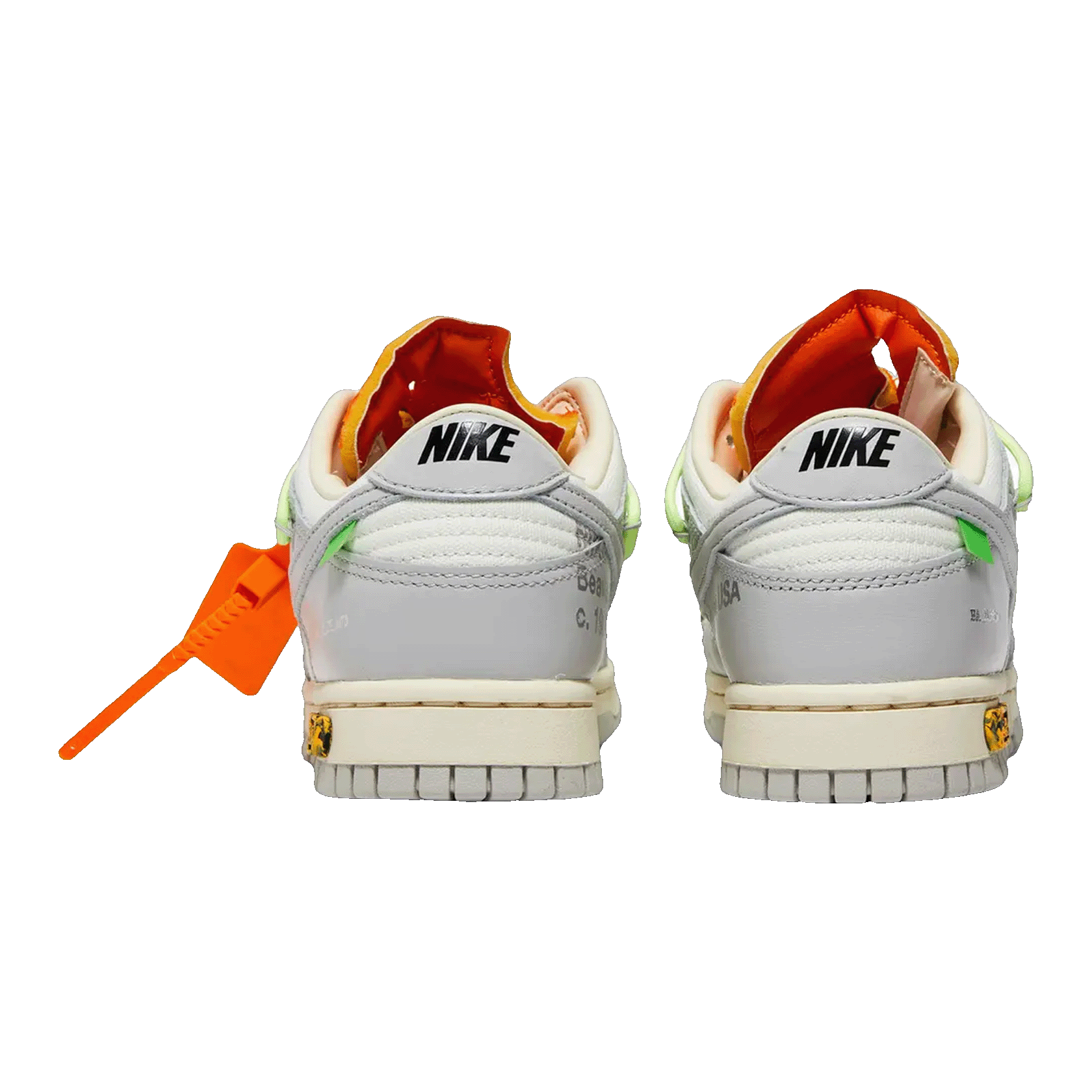 Nike Dunk Low Off-White Lot 43 Back DM1602-128