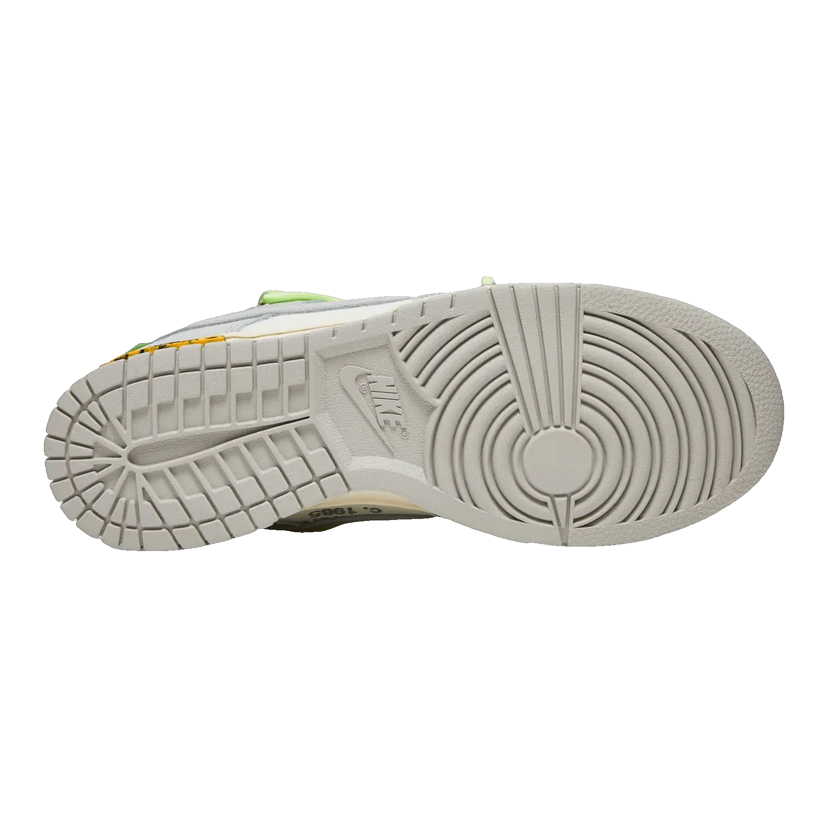 Nike Dunk Low Off-White Lot 43 Sohle DM1602-128