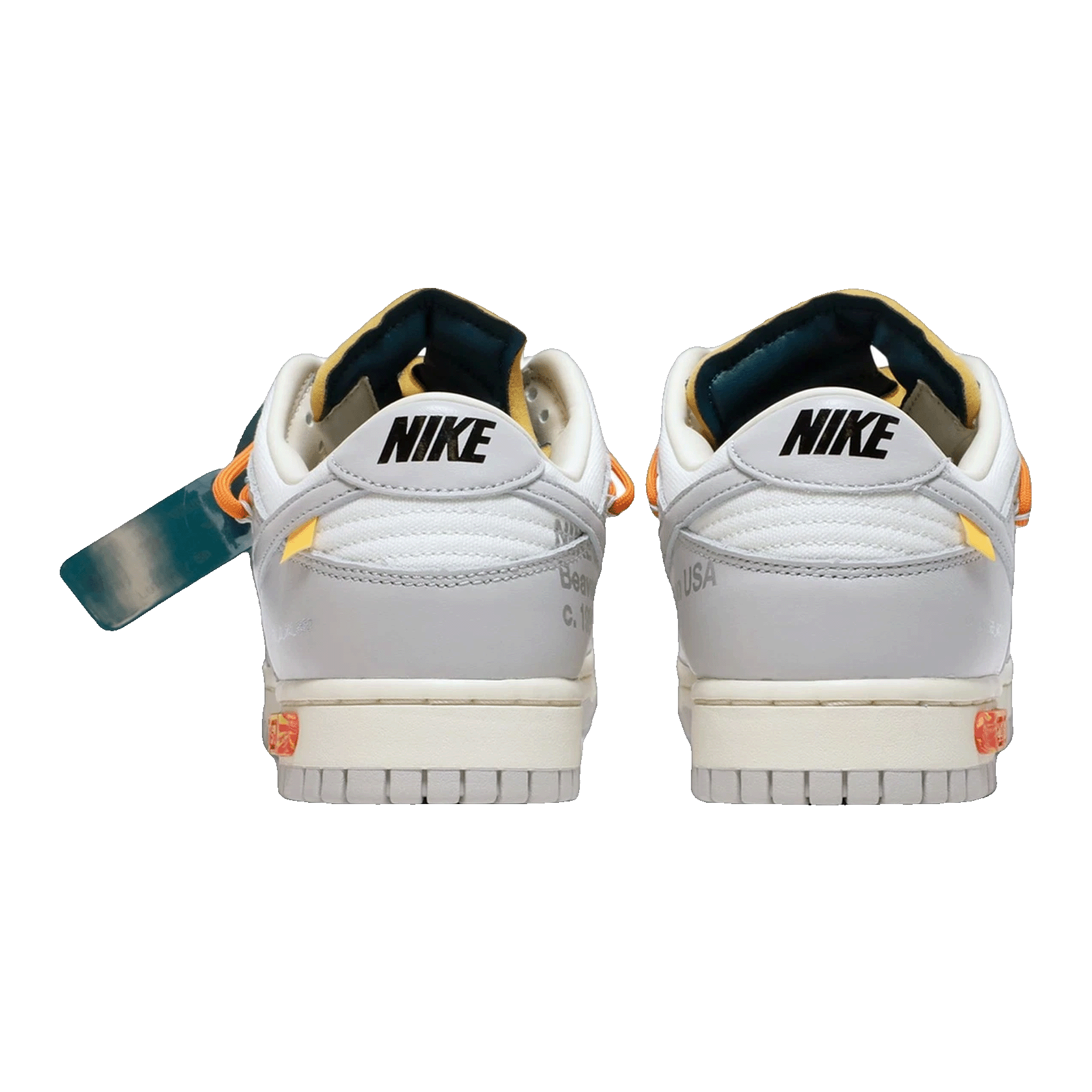 Nike Dunk Low Off-White Lot 44 Back DM1602-104