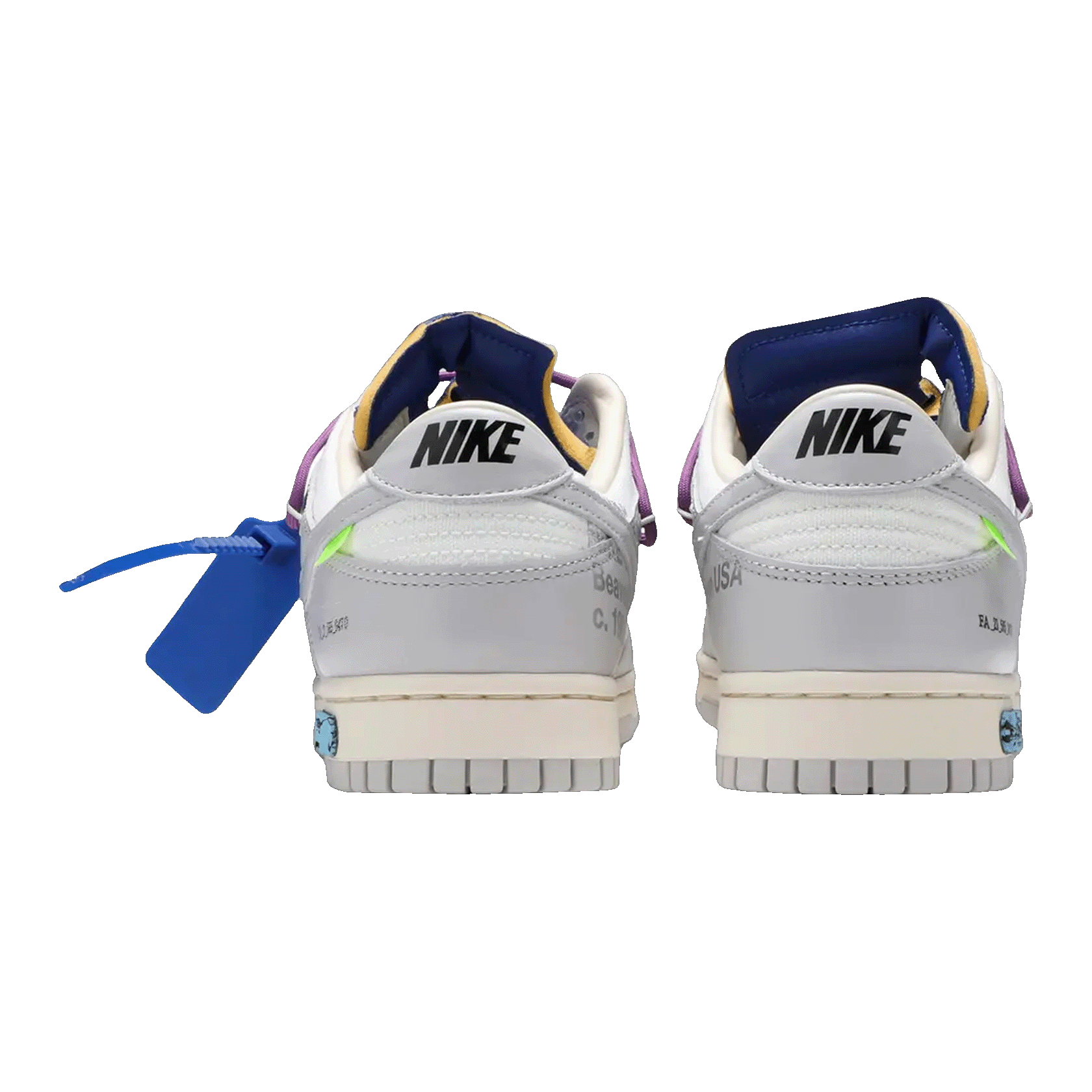 Nike Dunk Low Off-White Lot 48 Back DM1602-107