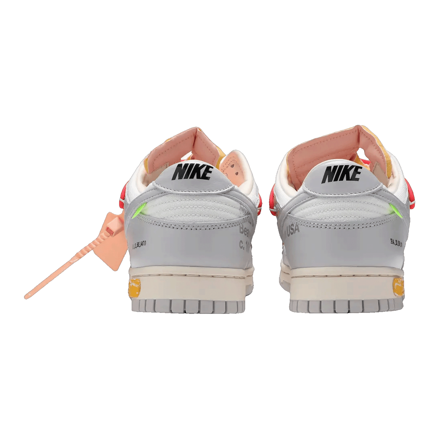 Nike Dunk Low Off-White Lot 6 Back DM1602-110