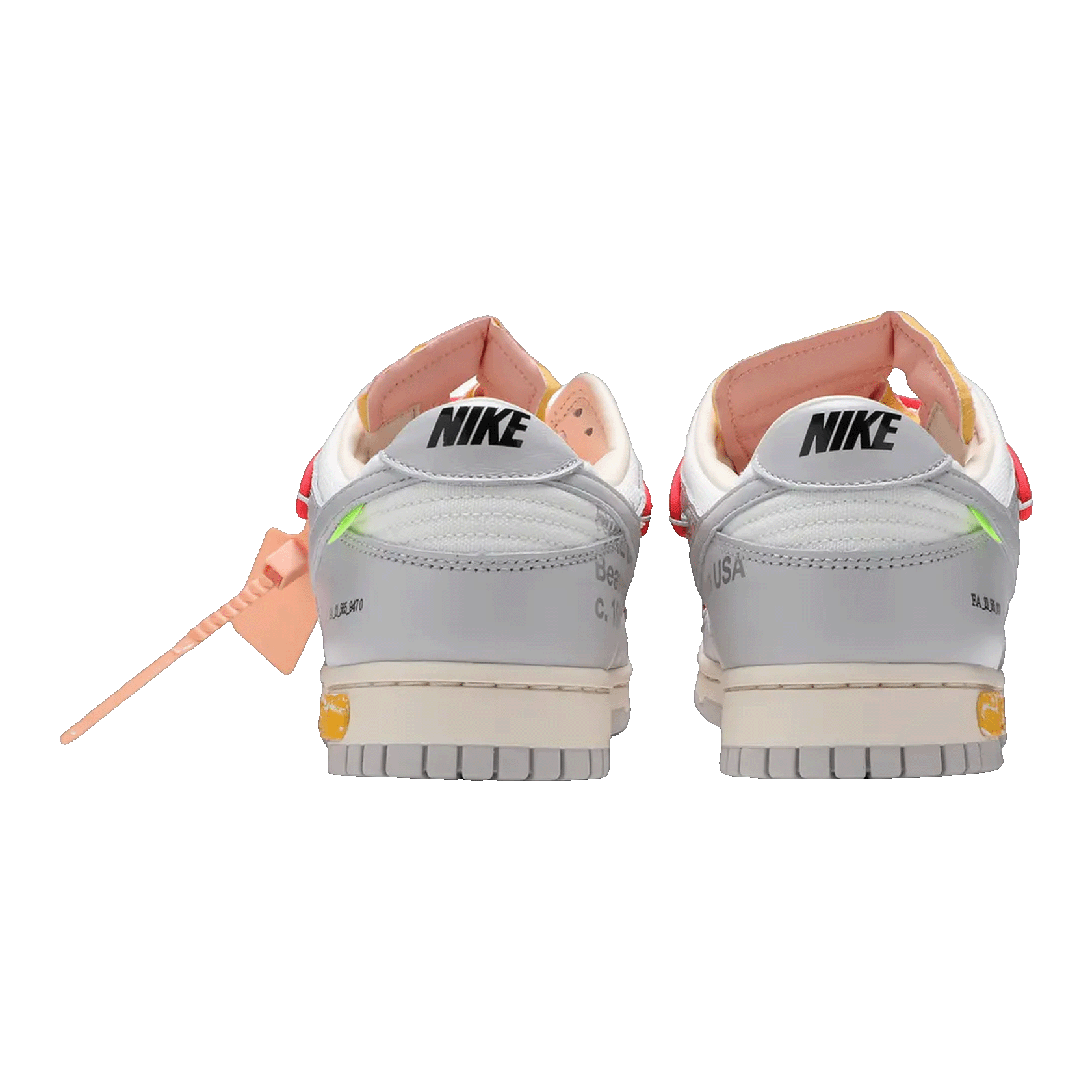 Nike Dunk Low Off-White Lot 6 Back DM1602-110